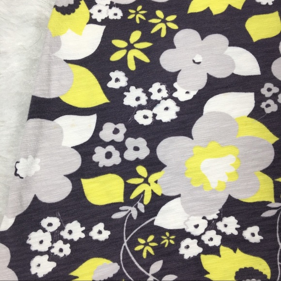 Boden Grey Yellow White Floral Print Tunic - Picture 8 of 8